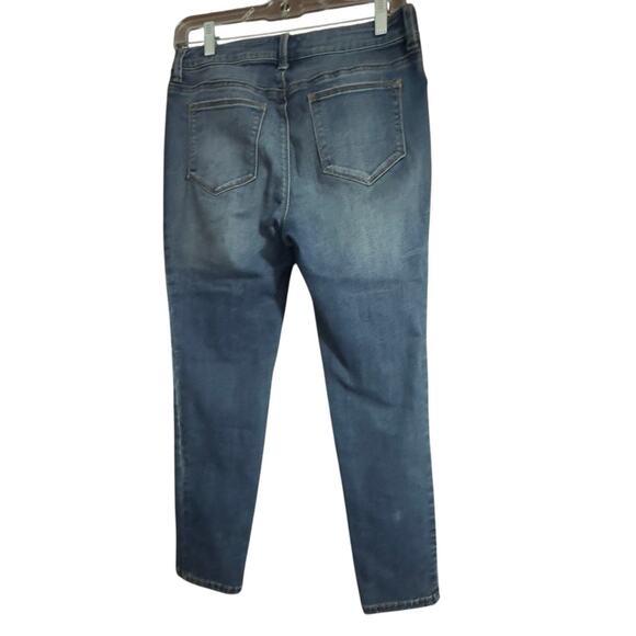 Chico’s 35th anniversary denim floral velvet embroidered jeggins sz 0.5P boho - Picture 2 of 12